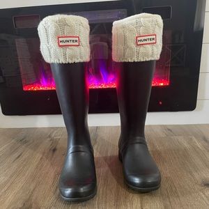 Women’s Hunter Rain Boots with removable fleece inserts